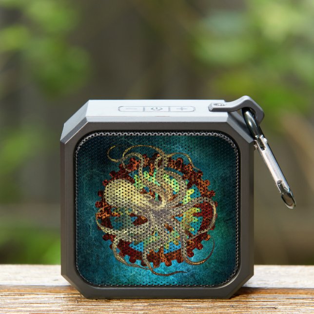 Steampunk Octopus & Clockwork Gears Bluetooth Speaker (Insitu(Outdoor))