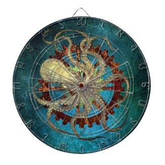 Steampunk Octopus & Clockwork Gears