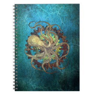 Steampunk Octopus & Clockwork Gears