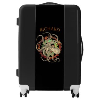Steampunk Octopus & Clockwork Gears Personalized L