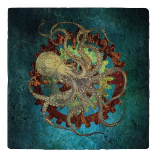 Steampunk Octopus & Clockwork Gears