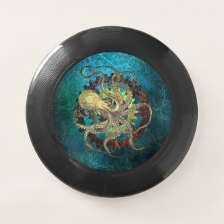 Steampunk Octopus & Clockwork Gears 