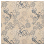 Steampunk Octopus Fabric