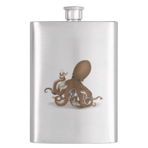 Steampunk Octopus Holding Flask Science Chemistry