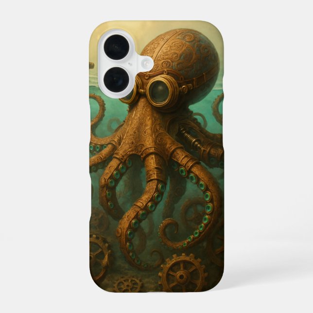 Steampunk Octopus Iphone Case (Back)