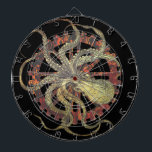 Steampunk Octopus & Rusty Clockwork Gear  Dart Board<br><div class="desc">Steampunk inspired industrial rusty clockwork gears,  and octopus design</div>