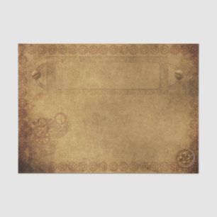 Steampunk Old gears Industrial Vintage Tissue Paper