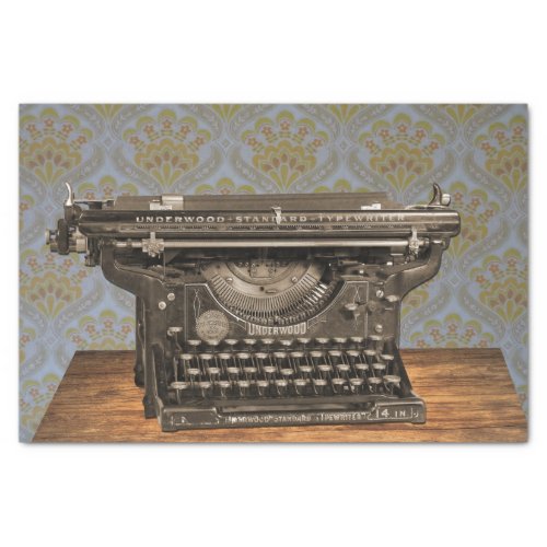 Steampunk Old Vintage Typewriter 10lb Tissue Paper