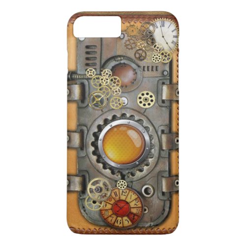 Steampunk on Leather iPhone 8 Plus7 Plus Case