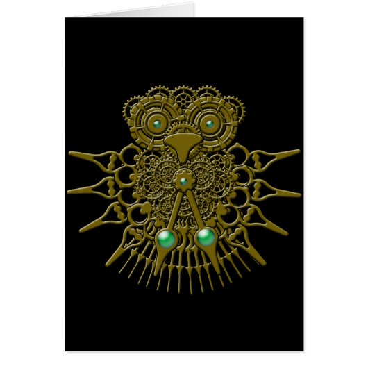Steampunk Owl Cards (Front)