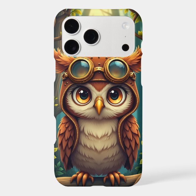 Steampunk Owl Case-Mate iPhone Case (Back)