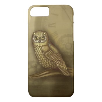 Steampunk Owl Iphone 7 Case by SuperPsyduck at Zazzle