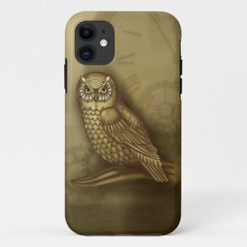 Steampunk Owl Iphone Case by SuperPsyduck at Zazzle