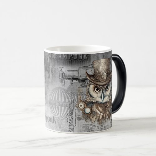 Steampunk Owl Magic Mug