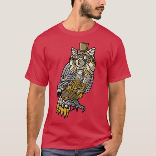 Steampunk Owl T_Shirt