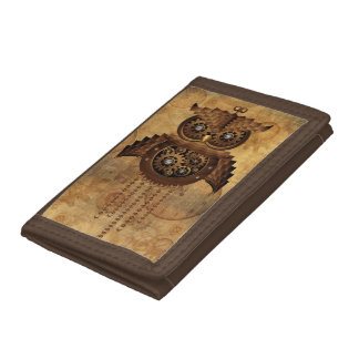 Steampunk Owl Vintage Style Wallet