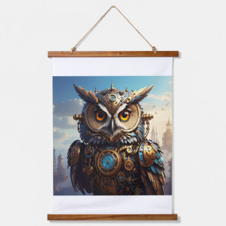 Steampunk Owl Wall Art - Victorian Mechanical Bird