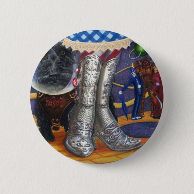 Steampunk Oz Pinback Button (Front)