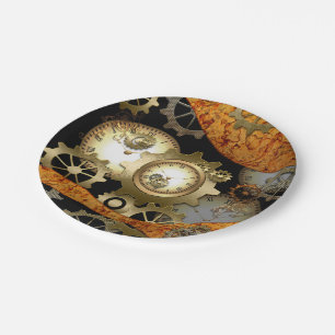 Steampunk Paper Plates