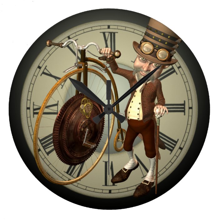 penny farthing clock