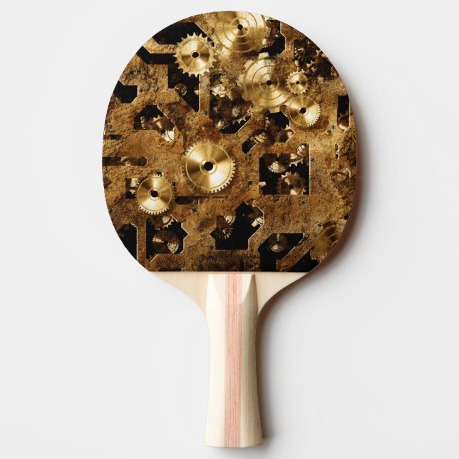 Steampunk Ping-Pong Paddle (Back)