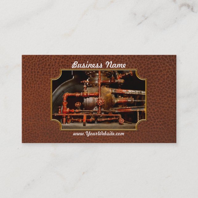 Steampunk - Pipe dreams Business Card (Front)