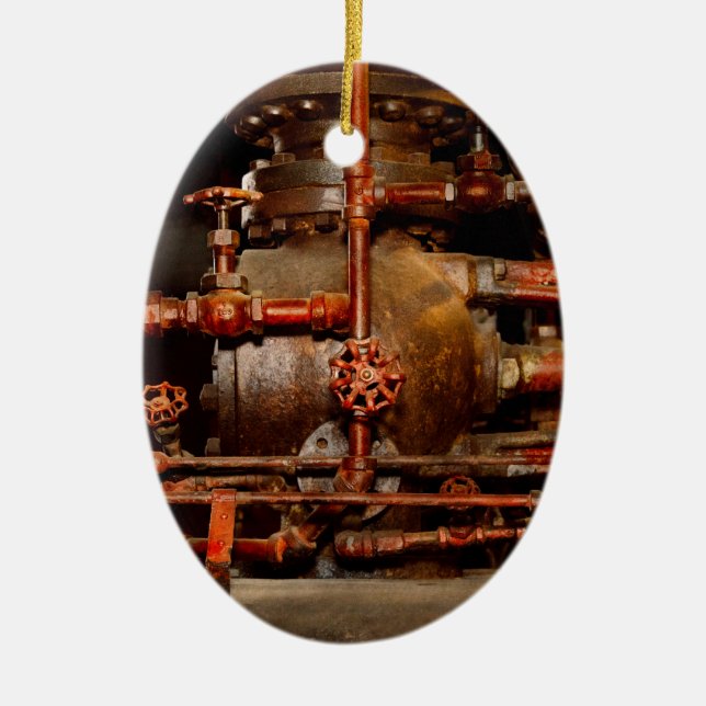 Steampunk - Pipe dreams Ceramic Ornament (Front)