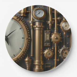 Steampunk Pipes and Gauges Plates