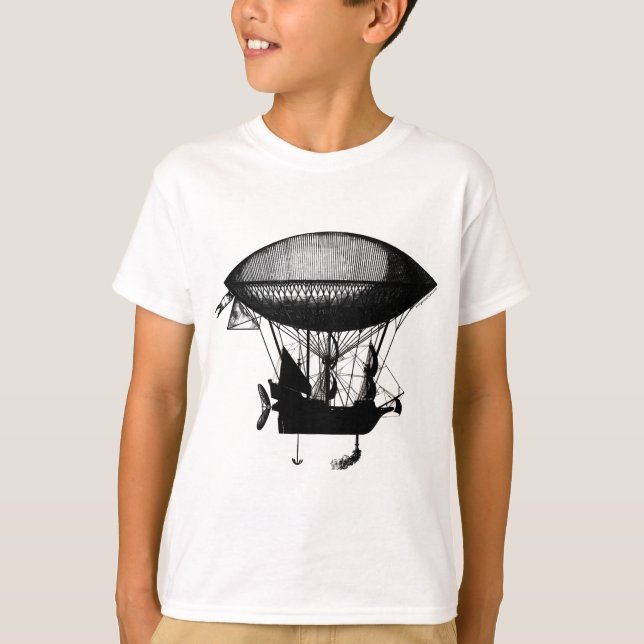 Steampunk pirate airship T-Shirt (Front)