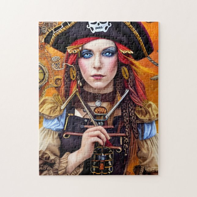Steampunk Pirate Jigsaw Puzzle (Vertical)