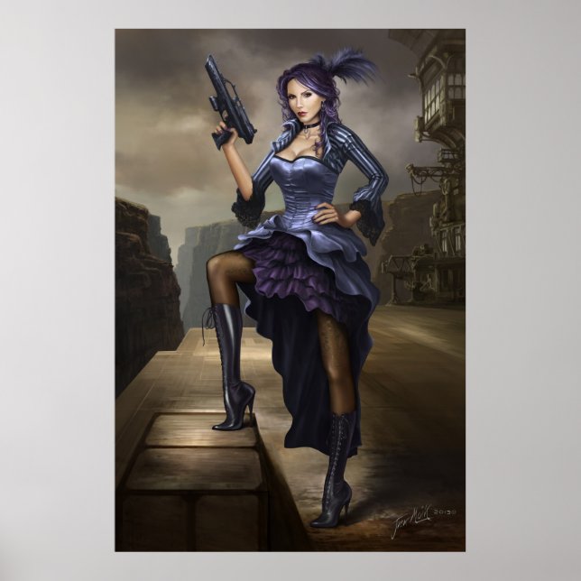 Steampunk Pirate Lady Poster (Front)