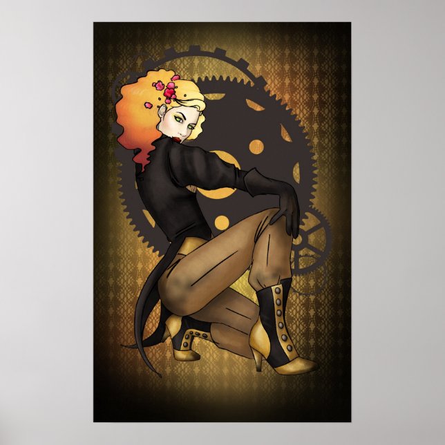 Steampunk Pirate Propaganda Poster (Front)