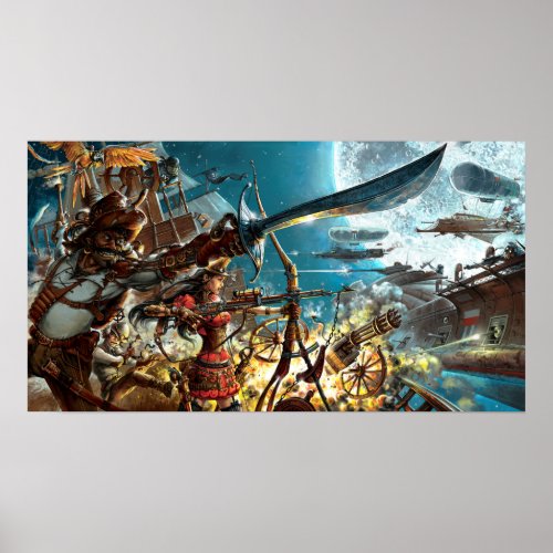 Steampunk Pirates Poster