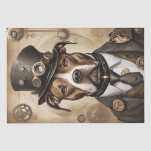  Steampunk Pitbull Decoupage Paper