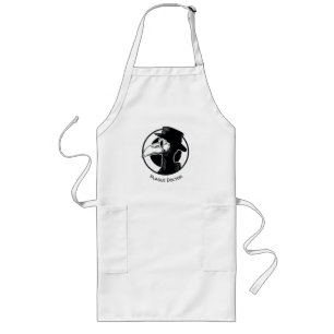 Steampunk Plague Doctor Bird Mask B/W Long Apron