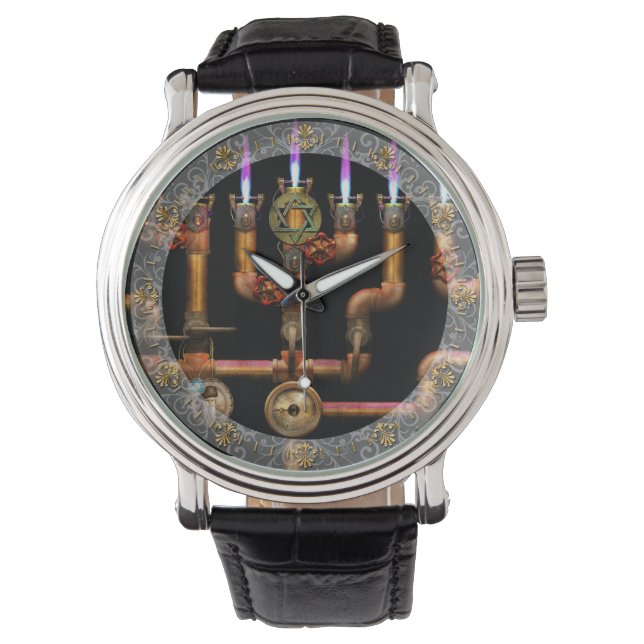 Steampunk - Plumbing - Lighting the Menorah Watch (Front)