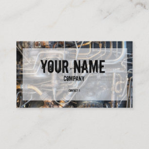 Steampunk Plumbing Pipes Business Card