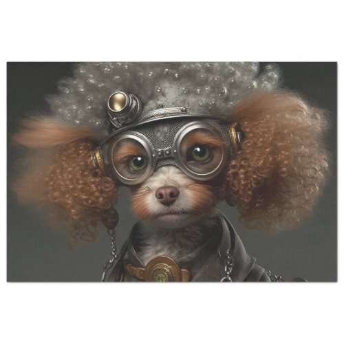 Steampunk Poodle Tissue Paper