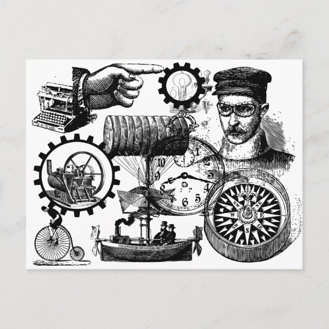 steampunk postcard (Front)