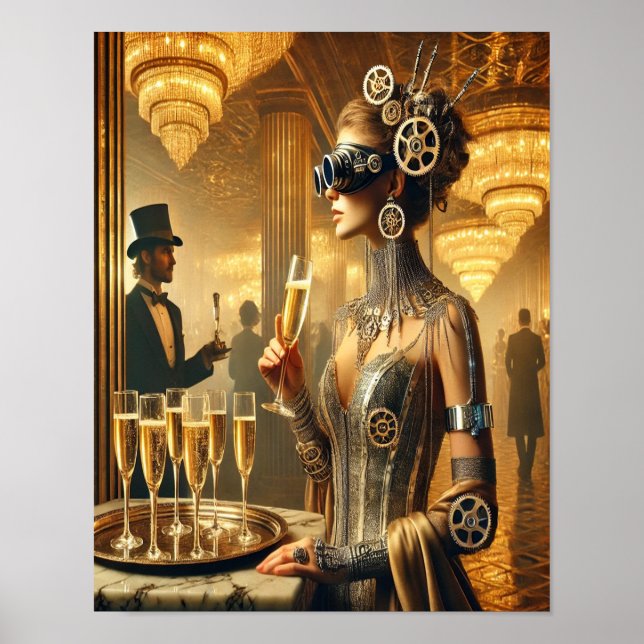 Steampunk Poster 52 The Cyber-Socialite (Front)