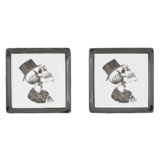 Steampunk Preacher Skull Cufflinks