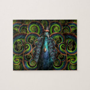 Steampunk - Pretty as a peacock Jigsaw Puzzle