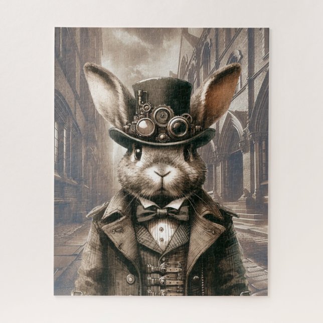 Steampunk Rabbit Jigsaw Puzzle (Vertical)