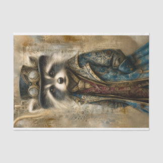 Steampunk Raccoon In Coat Portrait DS4R Decoupage Tissue Paper