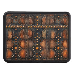 Steampunk Riveted Metal Hitch Cover