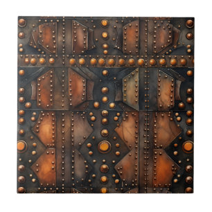 Steampunk Riveted Metal Tile