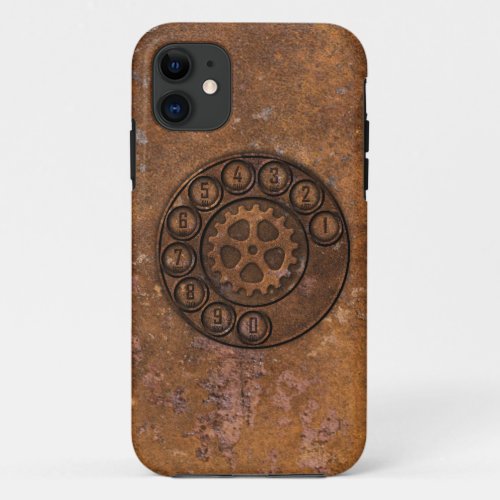 Steampunk Rotary Dial Phone iPhone 11 Case