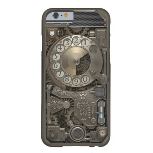 Steampunk Rotary Metal Dial Phone Case Barely There iPhone 6 Case