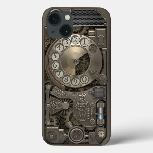 Steampunk Rotary Metal Dial Phone Case iPhone 13 Case