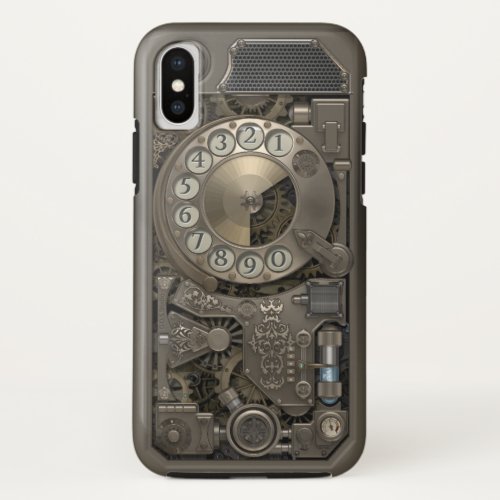 Steampunk Rotary Metal Dial Phone Case iPhone X Case